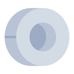 Rolled coiled steel flat icon for industrial steel production