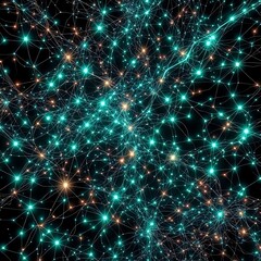 Fototapeta premium Stellar Night Sky with Colorful Stars - Square Aspect Ratio