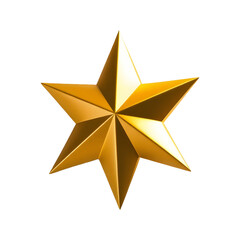 Fototapeta premium Glowing Golden Star on Transparent Background. High-Contrast Photography for Elegant