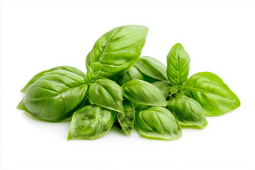 Fototapeta premium High-resolution basil seeds close-up, white background