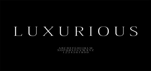 Fashion Luxurious Font logo design reflects chic and contemporary style, blending artistic elegance and modern aesthetics for a corporate image and brand identity in an editable vector.