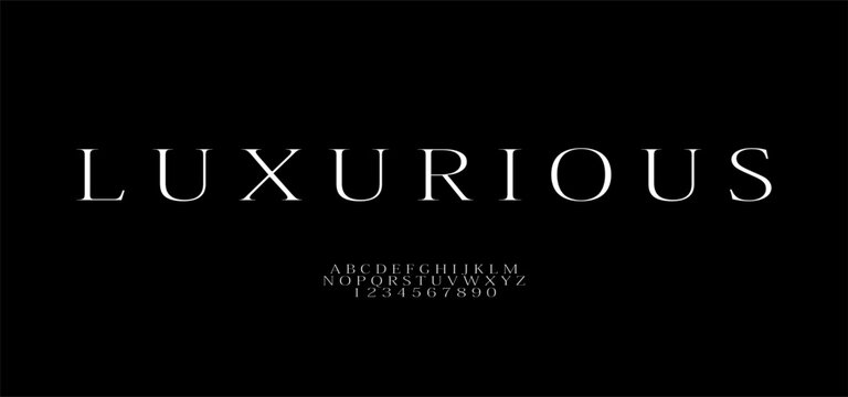 Fashion Luxurious Font logo design reflects chic and contemporary style, blending artistic elegance and modern aesthetics for a corporate image and brand identity in an editable vector.