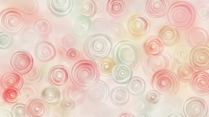Abstract Pastel Circles - Delicate Graphic Design