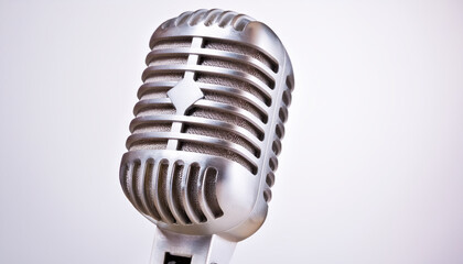 microphone, old, vintage, antique, stand, metal, speech, speaking, singing, close-up