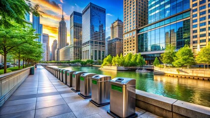 Chicago Riverwalk Recycling: Sustainable Urban Design & Waste Management Solution