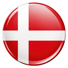 Fototapeta premium PNG Denmark flag denmark symbol round.