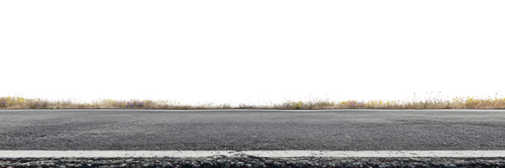 PNG Real asphalt road outdoors isolated empty.