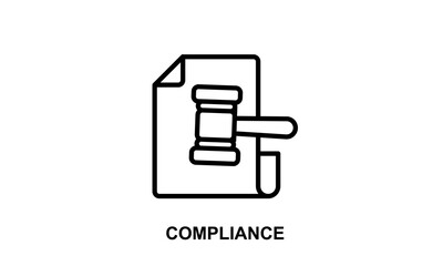 Compliance Isolated Vector, Icon Or Logo Sign Symbol Illustration