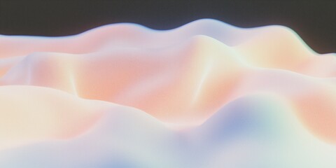 Obraz premium Grainy gradient background texture in soft pastel colors. Retro futuristic style blurred backdrop illustration for banner, flyer, website, brochure, business card design. Twisted waves.