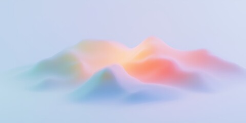 Fototapeta premium Grainy gradient background grain texture retro blue orange red banner abstract design