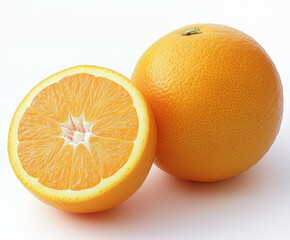 orange on white background