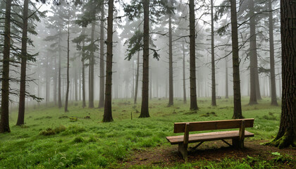Tranquillit&eacute; dans la for&ecirc;t embrum&eacute;e
