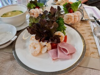 Shrimp and ham salad