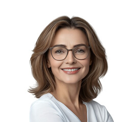 Obraz premium portrait of a woman wearing glasses