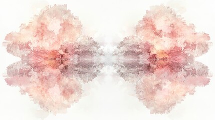 Fototapeta premium Elegant Watercolor Art of an Abstract Floral Background in Soft Pastel Shades. Concept of Artistic Design, Nature's Beauty, and Creative Expression