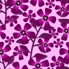 Abstract floral seamless flowers pattern for wrapping paper and fabrics and kids