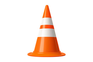traffic cone isolated on white