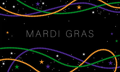 Mardi gras party background vector illustration © Katsiaryna Hatsak