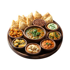 Iftar Feast with Samosas and Local Delicacies Isolated on Transparent Background