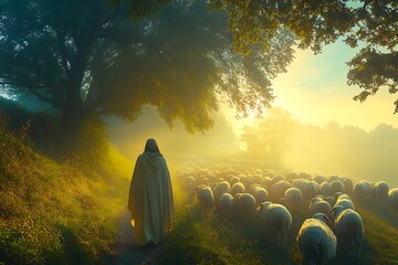 Jesus and the good shepherd