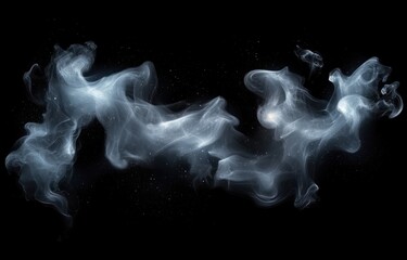 Fototapeta premium Surreal Smoke Pattern Ethereal Movement Dramatic Lighting Fluid Shapes Abstract Background