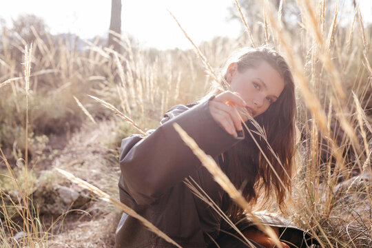 Autumn model in field