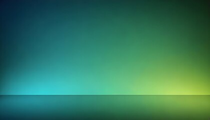 Obraz premium Blue and green, color gradient background shine bright light, template empty space.Color gradient rough abstract background shine bright light and glow template empty space , grainy noise texture.