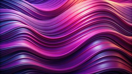 Abstract Drone Photography of Smooth Wavy Lines in Purple and Pink Colors - Vibrant Digital Background for Artistic and Creative Projects