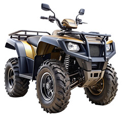 All-Terrain Vehicle (ATV) isolated on white background as transparent. PNG.AI GENERATED