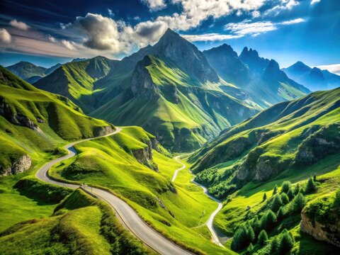 Aubisque Mountain Pass Landscape Photography: Breathtaking Pyrenees Views, Scenic Road, Cycling, Hiking, Summit