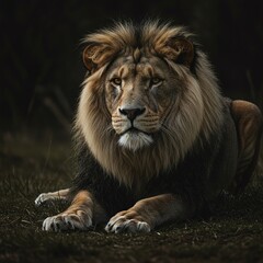 Obraz premium portrait of a lion