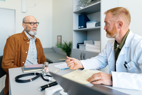 A man at a doctor's appointment