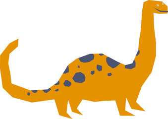 Paper Cut Childish Dinosaur