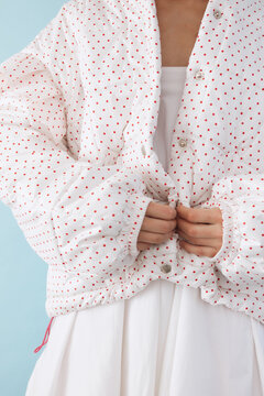 Trendy winter fashion detail