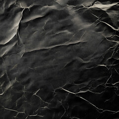 Vintage screen print texture on black background wrinkly paper