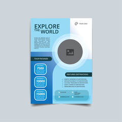 Travel agency poster template