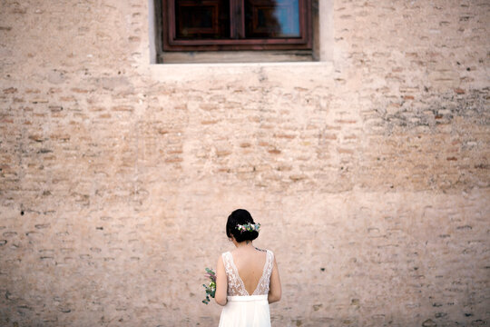 Bride Standing Alone