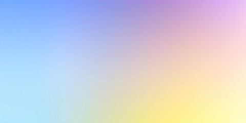 Obraz premium Color gradient background, abstract pastel rainbow. Light blue yellow color gradation, pink noise texture blur perfect for dynamic and creative backgrounds