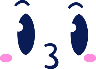 Childish Abstract Face With Expression