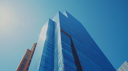 Modern Glass Skyscraper Reaching for the Sky