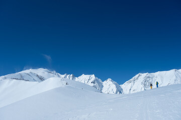 冬の北アルプス　不帰ノ嶮