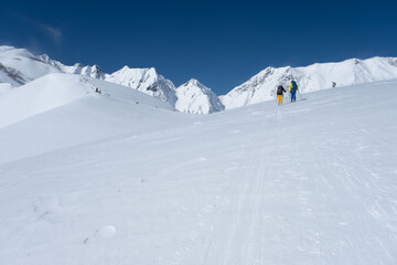 冬の北アルプス　不帰ノ嶮
