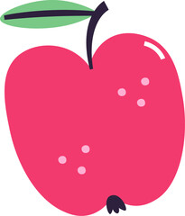 Hand Drawn Cartoon Apple
