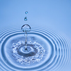 Abstract ink drops dispersing in water