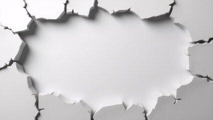 Naklejka premium Abstract crack texture background. Generative ai.