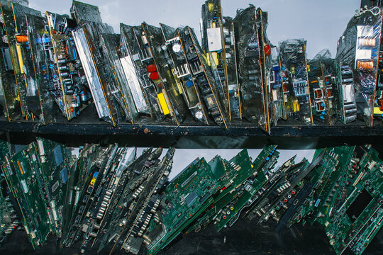 Internal components of computers and televisions