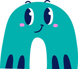 Childish Abstract Shape Character