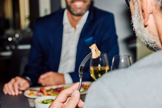 Eating at a restaurant