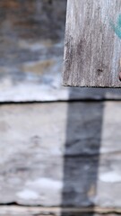 close up view of wooden planks with slight shadows