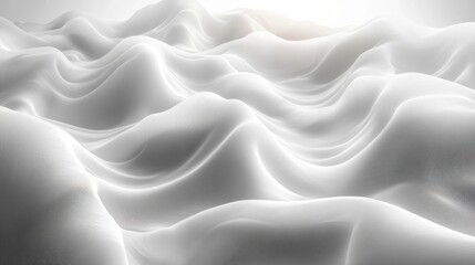 Obraz premium Elegant Grey Waves in a Minimalist Design for Serene Spaces with Calming Texture and Smooth Gradients